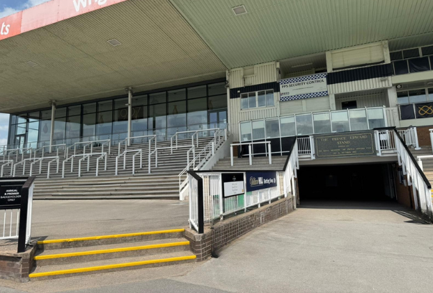 One of the concreate stands at Uttoxeter Racecourse